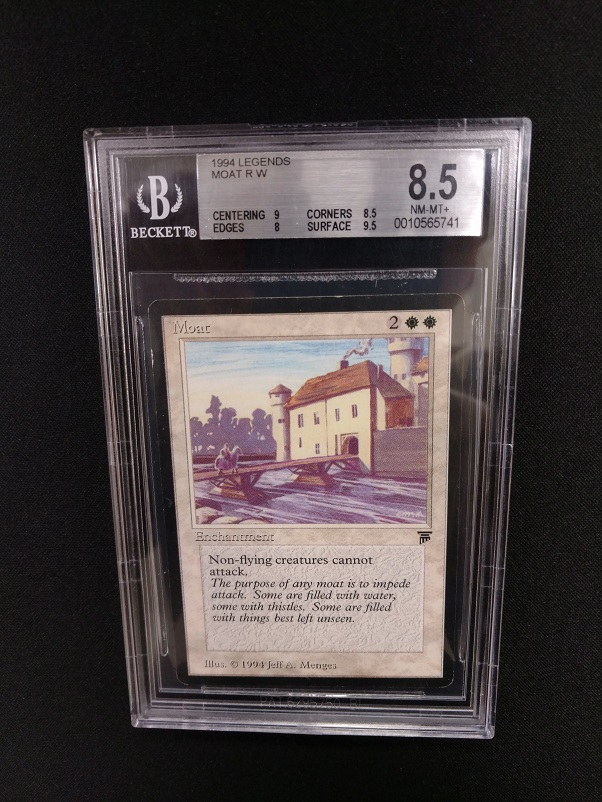Moat BGS 8.5 NM-MT+ Legends MTG Magic Graded Card